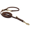 Guiding Star Multi Function 8ft Leather Hands Free Dog Leash for Small, Medium and Large Dogs