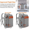 Lumesner 40L Flight Approved Expandable Travel Backpack With 4 Packing Cubes for Men & Women