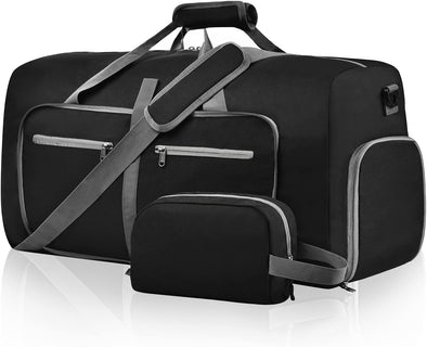 Duffle Bag with Shoes Compartment and Adjustable Strap,Foldable Travel Duffel Bags for Men Women,Waterproof Duffel Bags