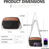 Quilted Crossbody Bags for Women Vegan Leather Purses Small Shoulder Handbags with Wide Strap