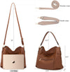 Large Crossbody Bags Ladies Shoulder Handbags Purse and Wallet Set for Women Totes Hobo Purses