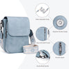 Small Crossbody Bags for Women Trendy,Leather Triple Compartment Cell Phone Crossbody Wallet Purses with Card Slots