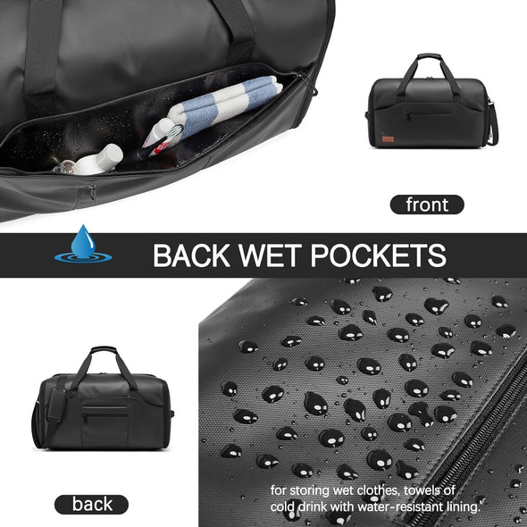 Garment Duffle Bags for Travel, Convertible Carry on Garment Bag with Shoe Compartment,3 in 1 Waterproof Travel Suit Bag with Shoulder Strap for Men Women