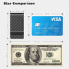 Carbon-Fiber-Money-Clip-For-Men, Minimalist-Money-Holder for Cash, High Elastic Carbon-Fiber-Wallet, Slim and Durable