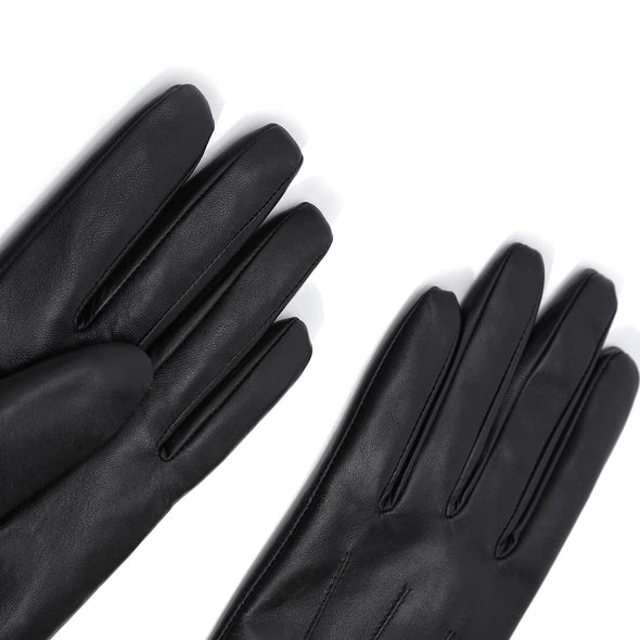 Harssidanzar Winter Touchscreen Gloves for Women, Cashmere Lining Lambskin Gloves