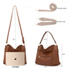 Idesort Crossbody Bags for Women, Leather Hobo Bag