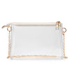 BS-VOG Clear Crossbody Bag with Zipper for Stadium and Concerts Sports