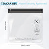 SLIJAR 4Pcs Clear TSA Approved Security Toiletry Bag, Waterproof & Leakproof Travel Bags