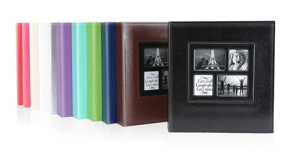 Ywlake Leather Photo Album, Holds 500 Photos, Black