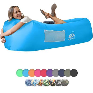 WEKAPO Inflatable Lounger Air Sofa for Traveling Camping Picnics & Music Festivals