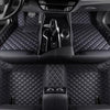 DASHUAI Custom Personalized Leather Car Floor Mats (Pure Black)