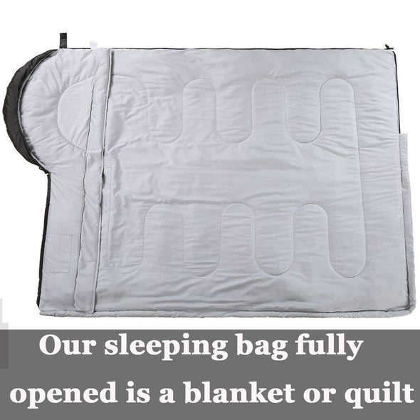 SOULOUT Warm Cold Weather Portable Waterproof Sleeping Bag with Compression Sack