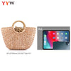 YYW Summer Straw woven Handbag, Beach Sea Straw Rattan Tote Bags