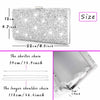 ELABEST Glitter Evening Clutch Bag, Double Sided Diamond Crossbody Bag