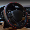 Rsept Car Full Surround Steering Wheel Cover, Anti-Slip, Heavy Duty, Sports Style - Black with Red line