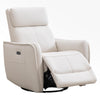 ANJ Power Swivel Recliner Chair, Glider Rocker Recliner with USB Port Beige