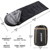 SOULOUT Warm Cold Weather Portable Waterproof Sleeping Bag with Compression Sack