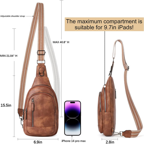 Crossbody Bags for Women Cross Body Bag for Woman Sling Bag for Women Crossbody Bag Leather Sling Backpack Travel