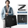 Garment Bags for Travel, Large Travel Suit Bag for Men Women with Shoulder Strap, Wrinkle Free Carry on Garment Bags for Hanging Clothes, Business Foldable Hanging Luggage Bag for Travel, Black