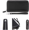 Womens Wallet RFID Blocking Genuine Leather Zip around Wallet Clutch Wristlet Travel Long Purse for Women