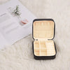 Portable Jewelry Storage Box with Zipper, Summer Square Multi-Grid Travel Cute Makeup Organizer, Jewelry Cute Bags for Women Luggage as Gift for Girlfriend