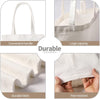 20 Pieces Sublimation Tote Bags Sublimation Blank Canvas Tote Bags Grocery Bags for Decorating DIY Crafting White