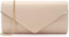 Patent Leather Envelope Clutch Purse Shiny Candy Foldover Clutch Evening Bag for Women