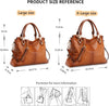 Soft Women Genuine Leather Purses and Handbags Satchel Tote Shoulder Bag