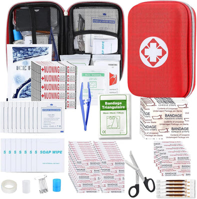 276PCS First Aid Kit Home Car Camping Hiking Emergency Supplies Small Compact Lovely Bag for School Outdoor, Basic Outdoor Essentials Survival Kit for Travel