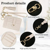 Small Wallet for Women RFID Card Holder Keychain,Wristlet Wallet Card Wallets for Women (Beige)