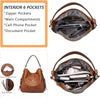 Handbags for Women Large Designer Ladies Hobo Bag Bucket Purse Faux Leather