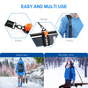 FIREOR Ski Carrier Strap, Ski Equipment Sling Straps Kit, Adjustable Cushioned Shoulder Cross Back Band