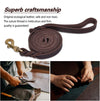 LWBMG Leather Heavy Duty Dog Leash 6ft for All Size Dog