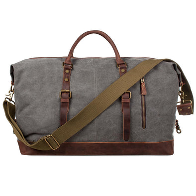 S-ZONE Canvas Duffel Bag,  Weekend Travel Bag for Men