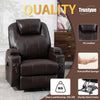 Trustyue Power Lift Leather Recliner Chair with Massage & Heat, Standing Assistance, USB & Type-C Ports, Cup Holders