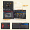 Wallet for Men Slim Rfid Leather 2 ID Window with Gift Box