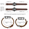 BISONSTRAP Vintage Crazy Horse Leather Watch Band with Stainless Steel Buckle