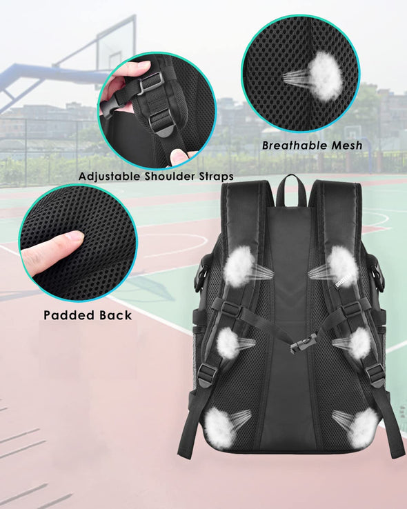 BROTOU Basketball Backpack with Shoes Compartment for Soccerball Basketball Volleyball