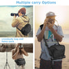 TAAOKA Waterproof  Camera Sling Bag with Tripod Holder, DSLR/SLR/Mirrorless Camera Crossbody Bags for photographers