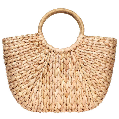 YYW Summer Straw woven Handbag, Beach Sea Straw Rattan Tote Bags