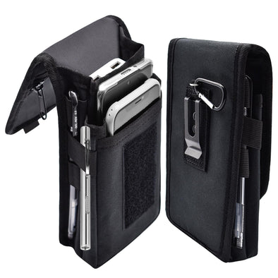 KATOLK Dual Phone Holster, Belt Phone Pouch, Multi-Purpose Tactical Phone Pouch