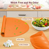 Rinpon Faux Leather Thanksgiving Placemats, Waterproof Non-Slip Round PlaceMats Set of 6