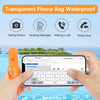 Rynapac Waterproof Phone Pouch Bag for Beach Travel Must Haves, Waterproof Phone Holder with Lanyard 7.5in