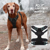 BARKBAY No Pull Dog Harness with Front Clip and Reflective Handle for Large Dog, Black L