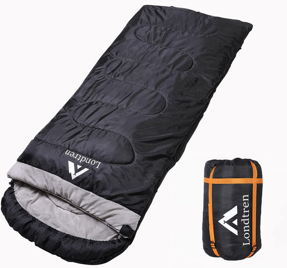 Londtren Adults 0 Degree Sleeping Bags, Winter Below Zero 20 15 Flannel Lined Camping Sleeping Bag