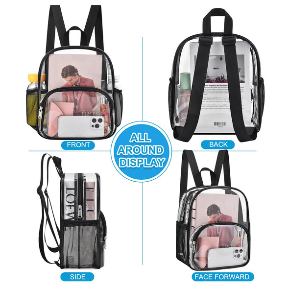 Busiuw Clear Backpack for Stadium Events and Concert