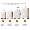 6 Piece Hardshell Carry on Luggage Sets with TSA Lock and Spinner Wheels