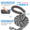 BAAPET Dog Leash, with Padded Handle and Highly Reflective Threads - 5FT-1/2'', Black