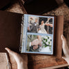 OBTAIN Leather Scrapbook Photo Albums with 30 Writing Paper, Holds 160 Photos