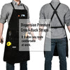 LeaSeek Leather Welding Apron, Heat Heavy Duty Work Apron with 6 Pockets & Gloves